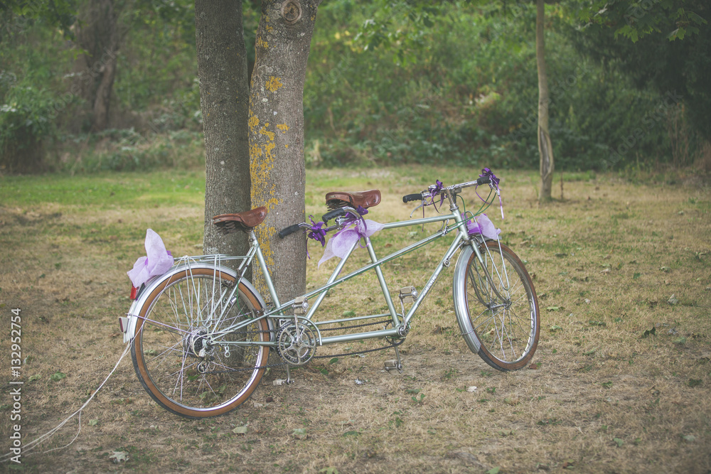 Bicyclette des mariés, mariage authentique