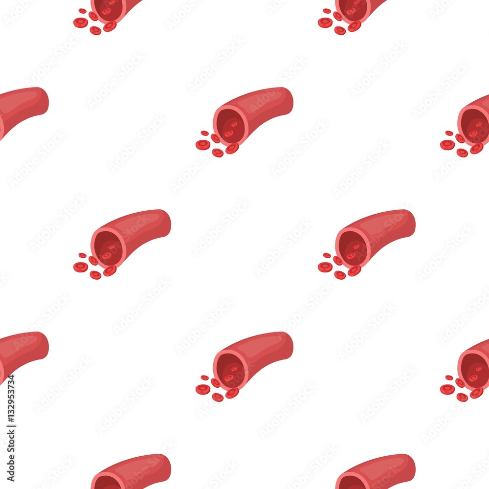 Realistic detailed 3d normal blood flow Royalty Free Vector