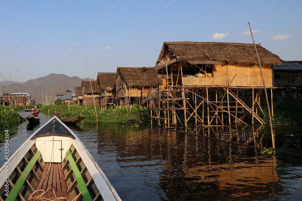 View of inle lake boat tour , Burma View of inle lake boat tour , Burma