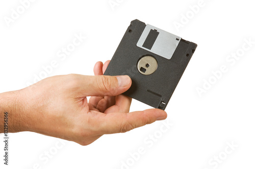 ifloppy disk in hand