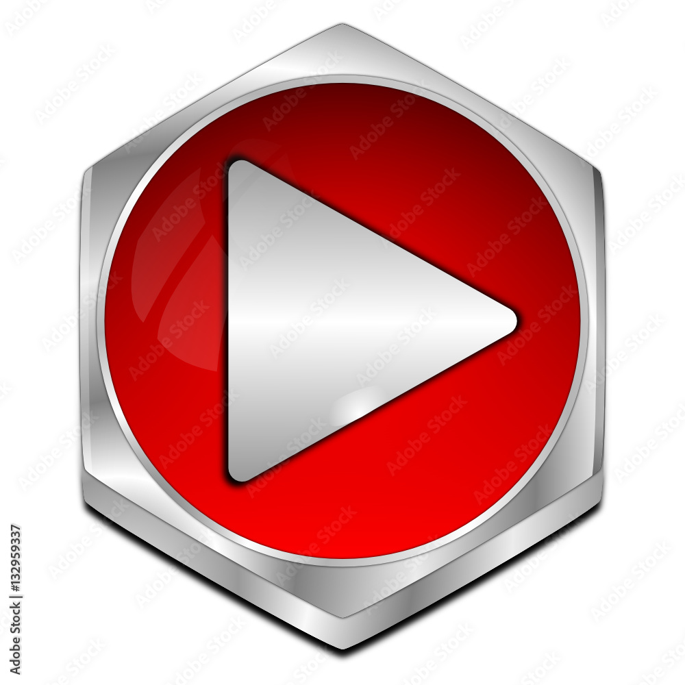 Play Button - 3D illustration Play Button - 3D illustration
