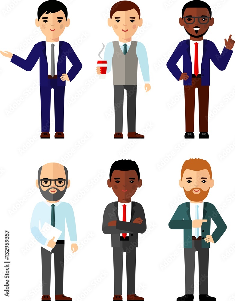 illustration of business people in different positions .
illustration of business people in different positions .