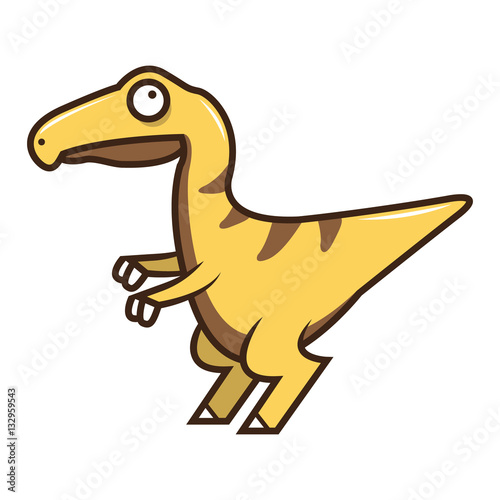 Cute Velociraptor Vector