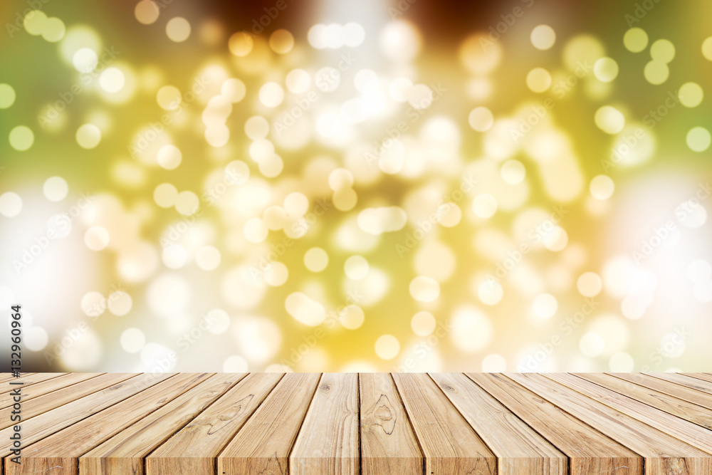 wood floor on warm light bokeh blackground wood floor on warm light bokeh blackground