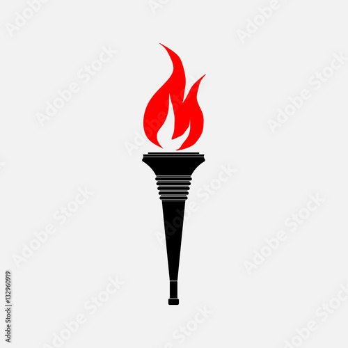 icon torch, the flag
