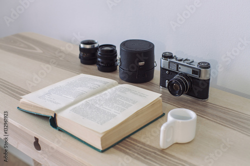 Photographer accessory on desk photo