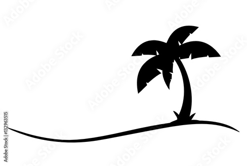 Palmen und Strand