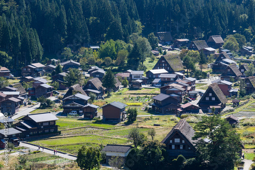 Traditional Japanese old village, Shirakawago photo