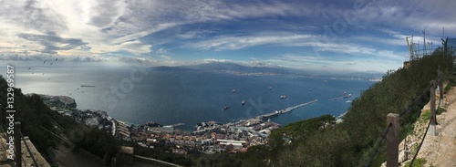 panoramic landscape from the top of the rock