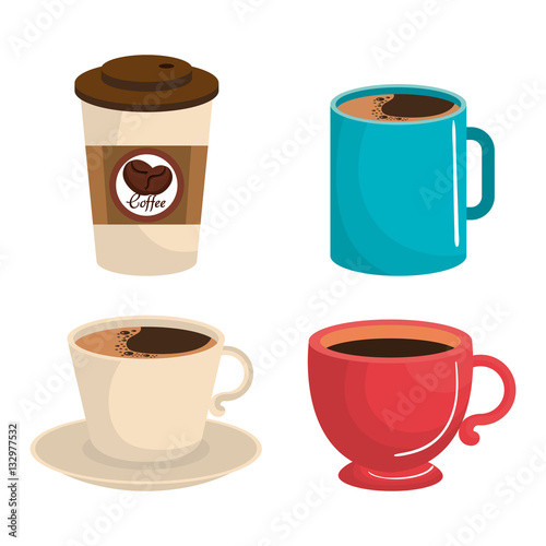delicious coffee drink icon vector illustration design