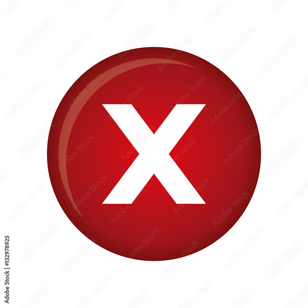 x reject icon image vector illustration design x reject icon image vector illustration design
