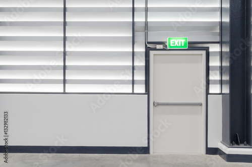 Emergency Exit door in warehouse