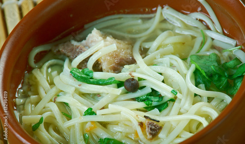 Central Asian noodle dish photo