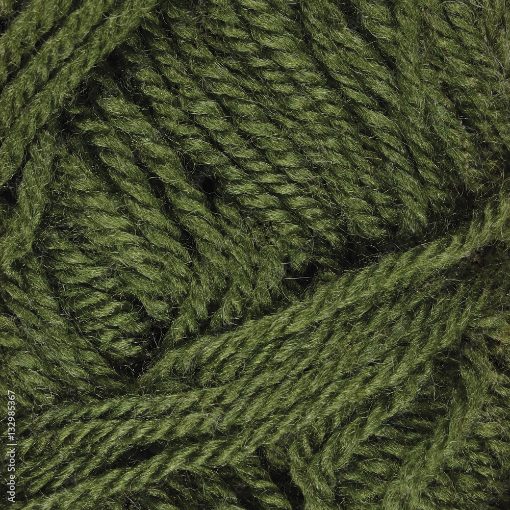 Natural green fine wool threads texture, textured yarn clew macro closeup background pattern Natural green fine wool threads texture, textured yarn clew macro closeup background pattern