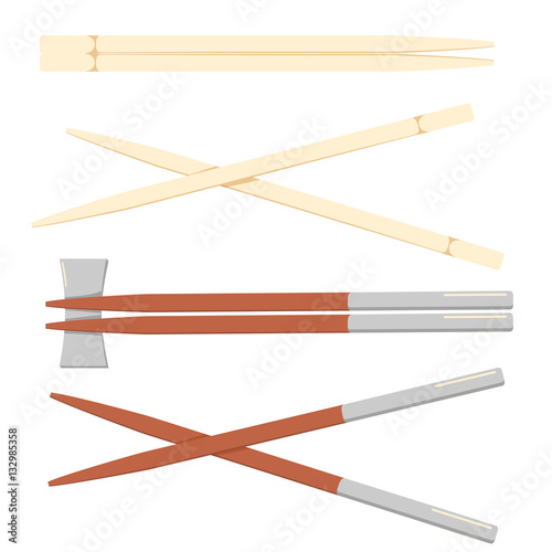 chopstick japanese isolated icon