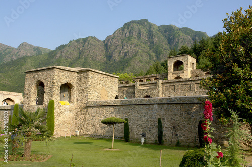 Pari Mahal - a seven terraced garden located at the top of Zabarwan mountain range over-looking city of Srinagar 