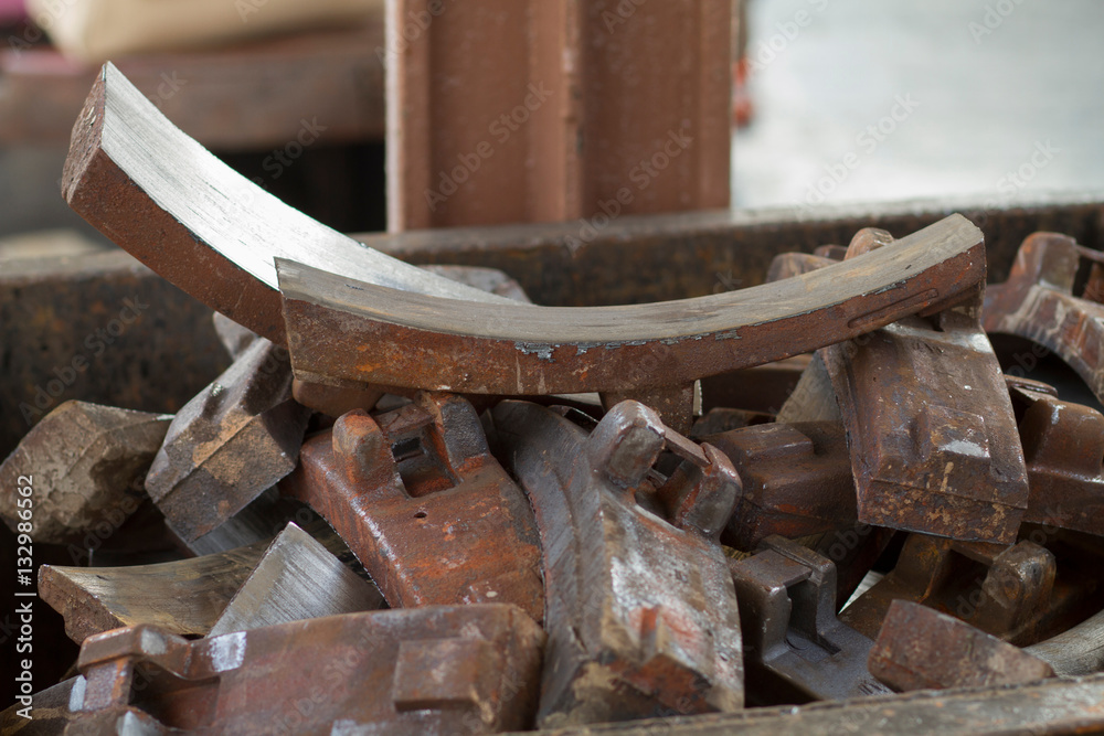 old brake block use for the train old brake block use for the train
