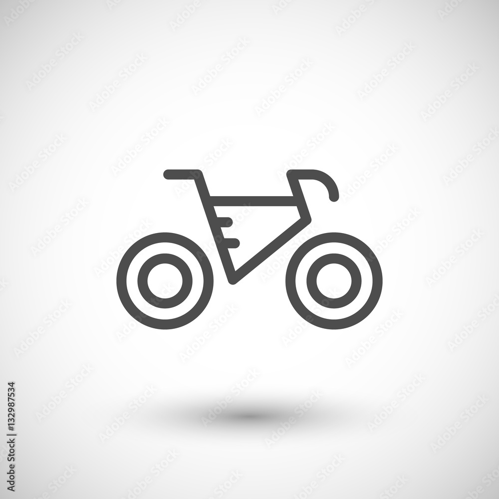 Fototapeta premium Bicycle line icon