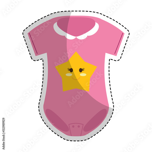 onesie baby shower related icon image vector illustration design 