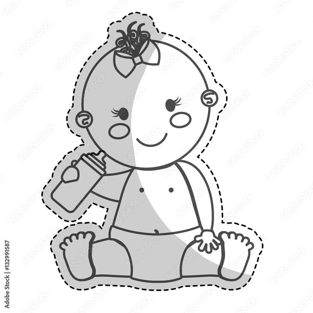 happy baby girl icon image vector illustration design happy baby girl icon image vector illustration design