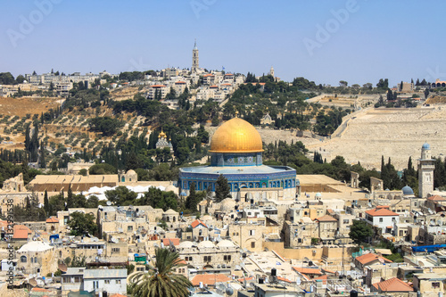 Dome of the Rock(Qubbat al-Sakhrah) in Jerusalem, Israel.