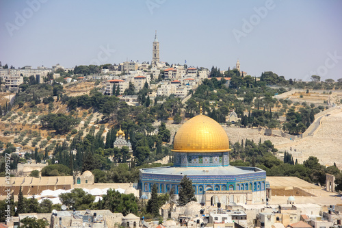 Dome of the Rock(Qubbat al-Sakhrah) in Jerusalem, Israel.