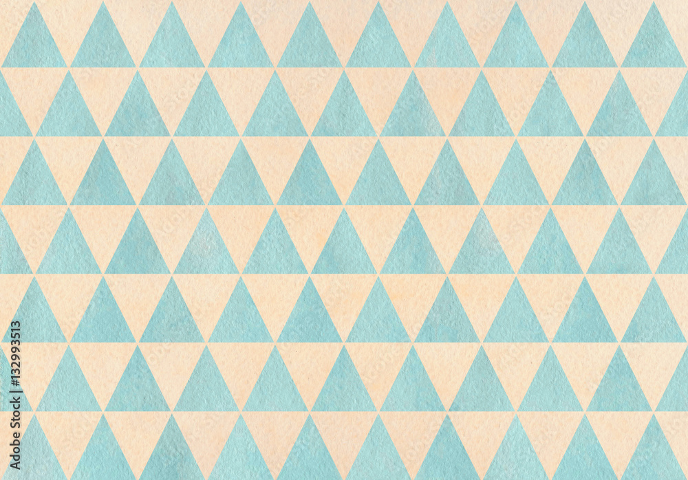 Watercolor triangle pattern. Watercolor triangle pattern.