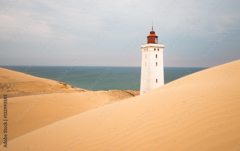 Leuchtturm in den Dünen, Rubjerg Knude, Jütland, Dänemark