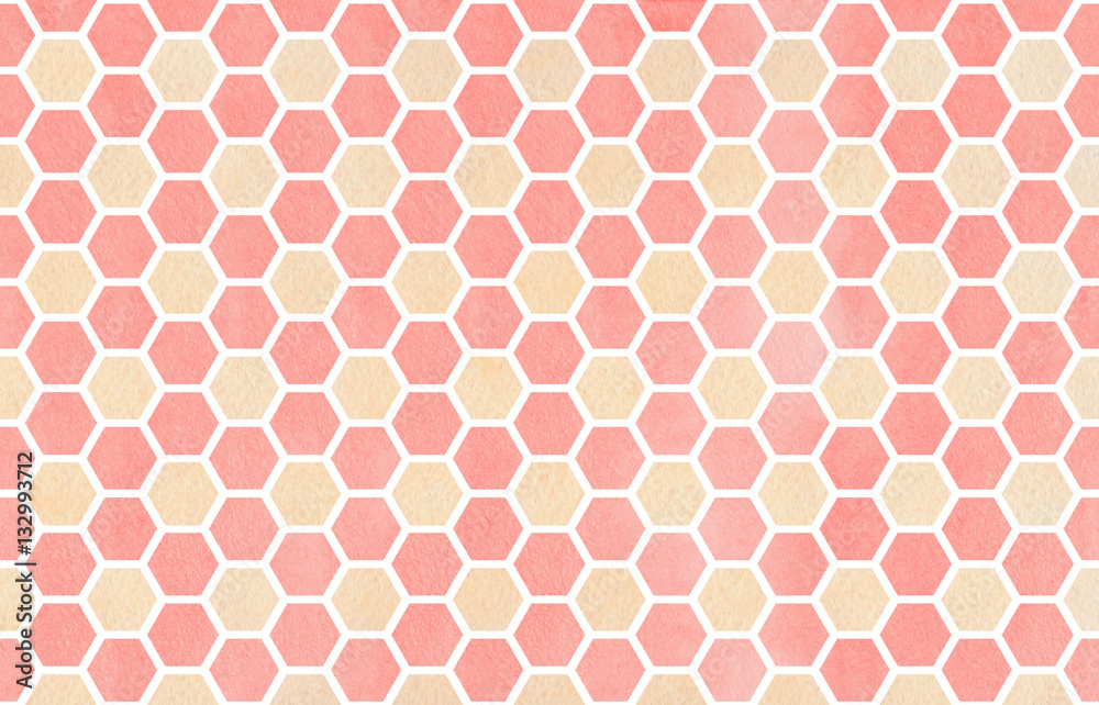 Watercolor geometrical comb pattern. Watercolor geometrical comb pattern.