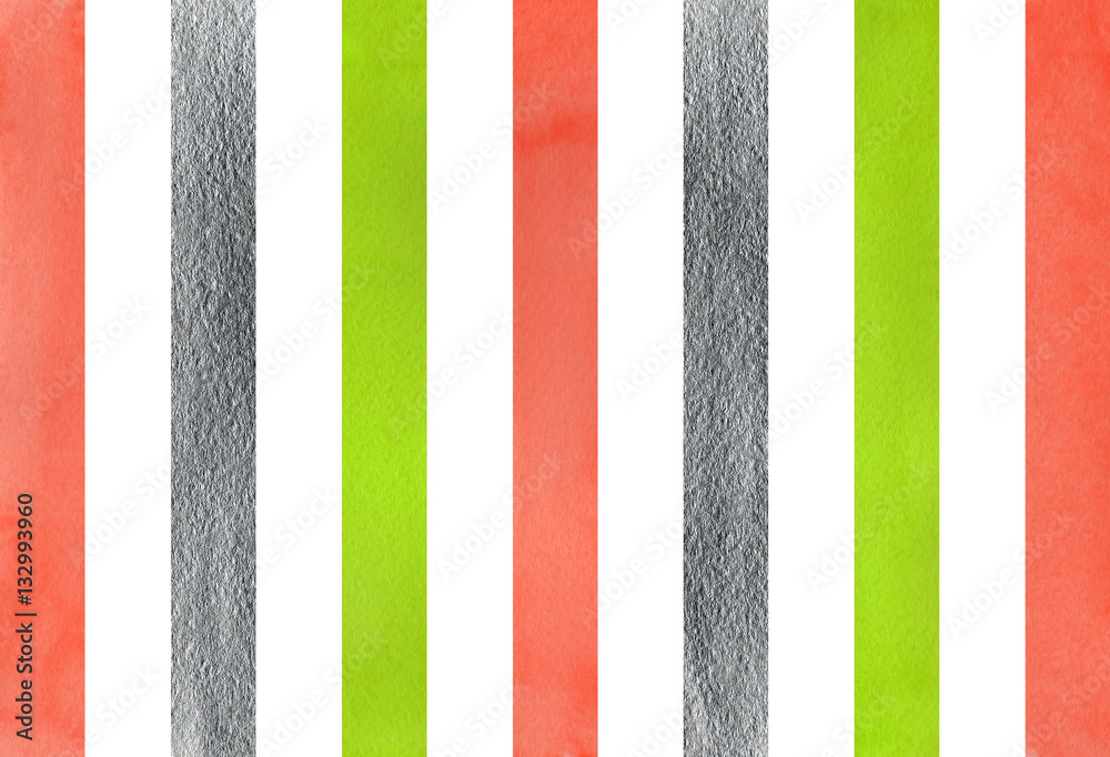 Watercolor striped background. Watercolor striped background.