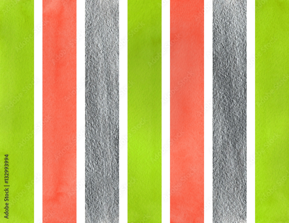 Fototapeta premium Watercolor striped background.