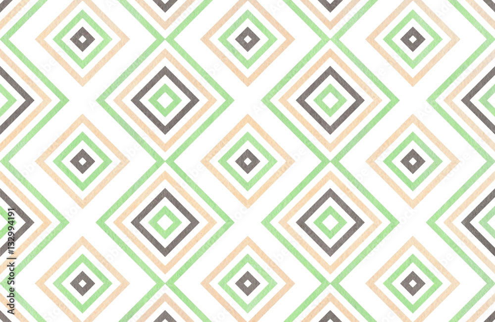 Watercolor geometrical pattern. Watercolor geometrical pattern.
