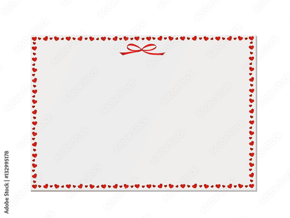 Empty blank with hearts. Card festive. Valentine's Day. Vector Empty blank with hearts. Card festive. Valentine's Day. Vector