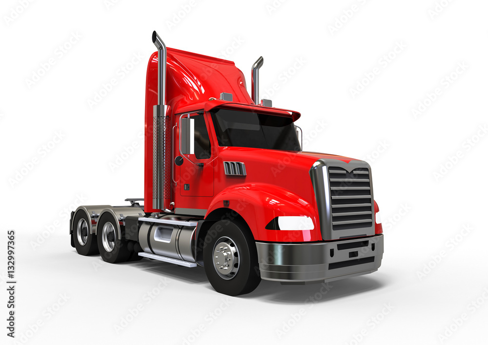 Truck / 3D render image representing an trailer truck 
