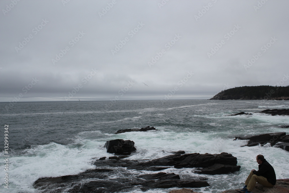 Obraz premium Maine Rocky Shore