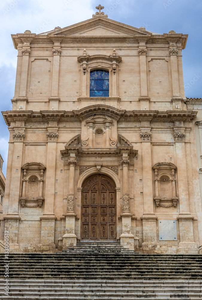 Church of Saint Francis of Assisi in Noto city, Sicily in Italy
