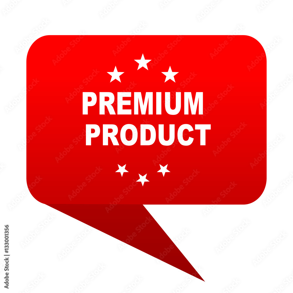 premium product bubble red icon premium product bubble red icon