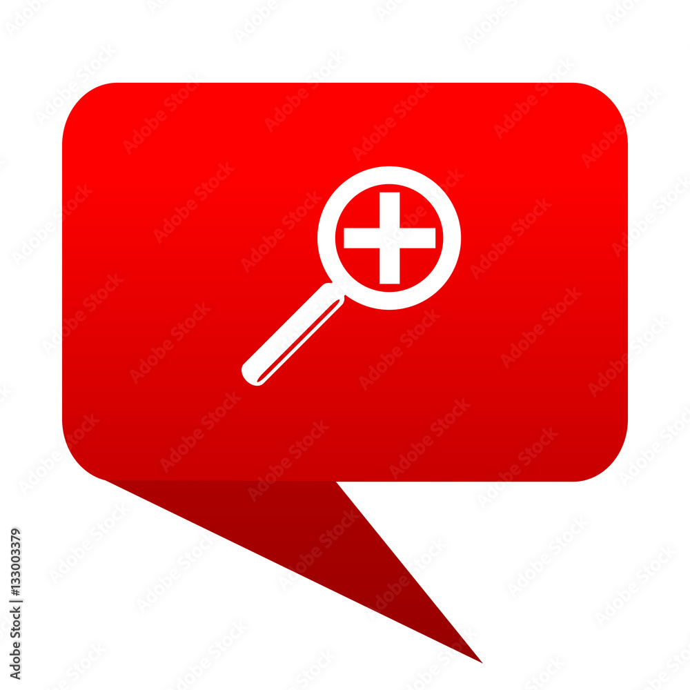 Fototapeta premium lens bubble red icon