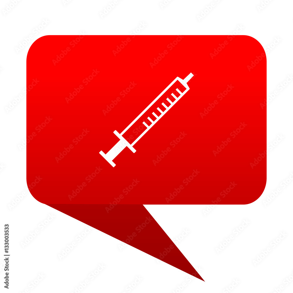 medicine bubble red icon medicine bubble red icon