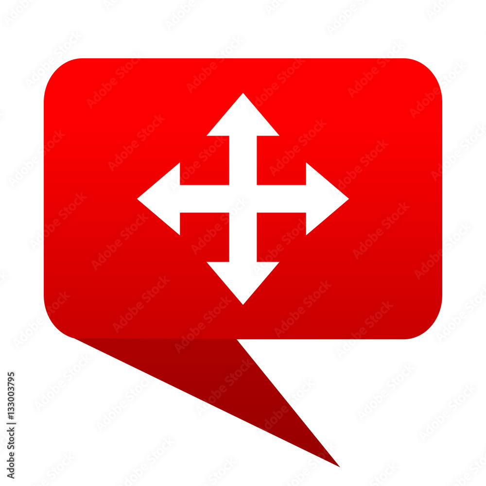 arrow bubble red icon arrow bubble red icon