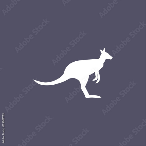 Kangaroo Icon. animal sign