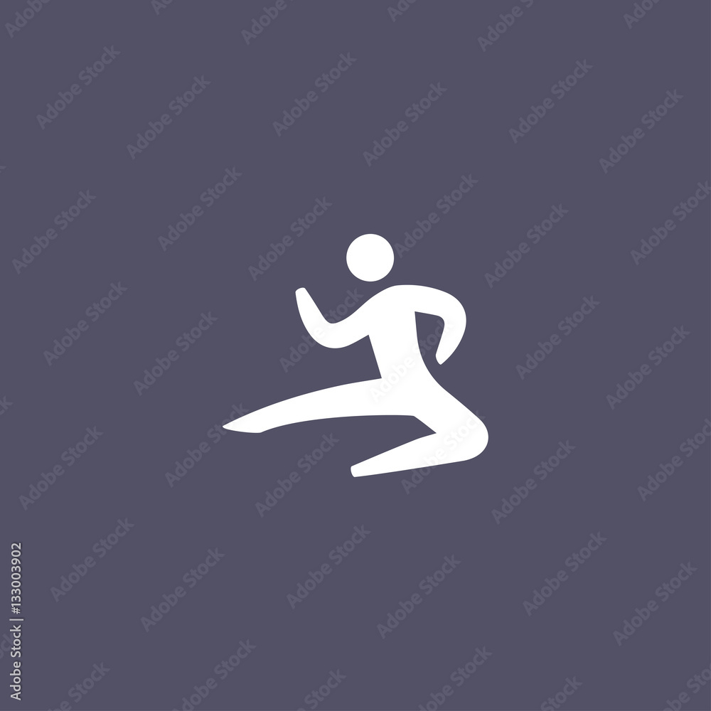 Person throwing a punch icon