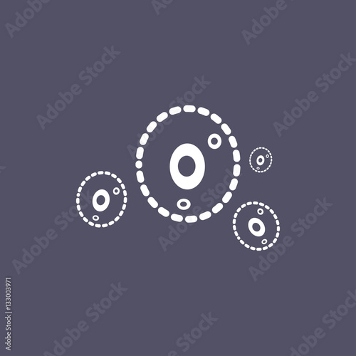 bacteria icon. virus sign
