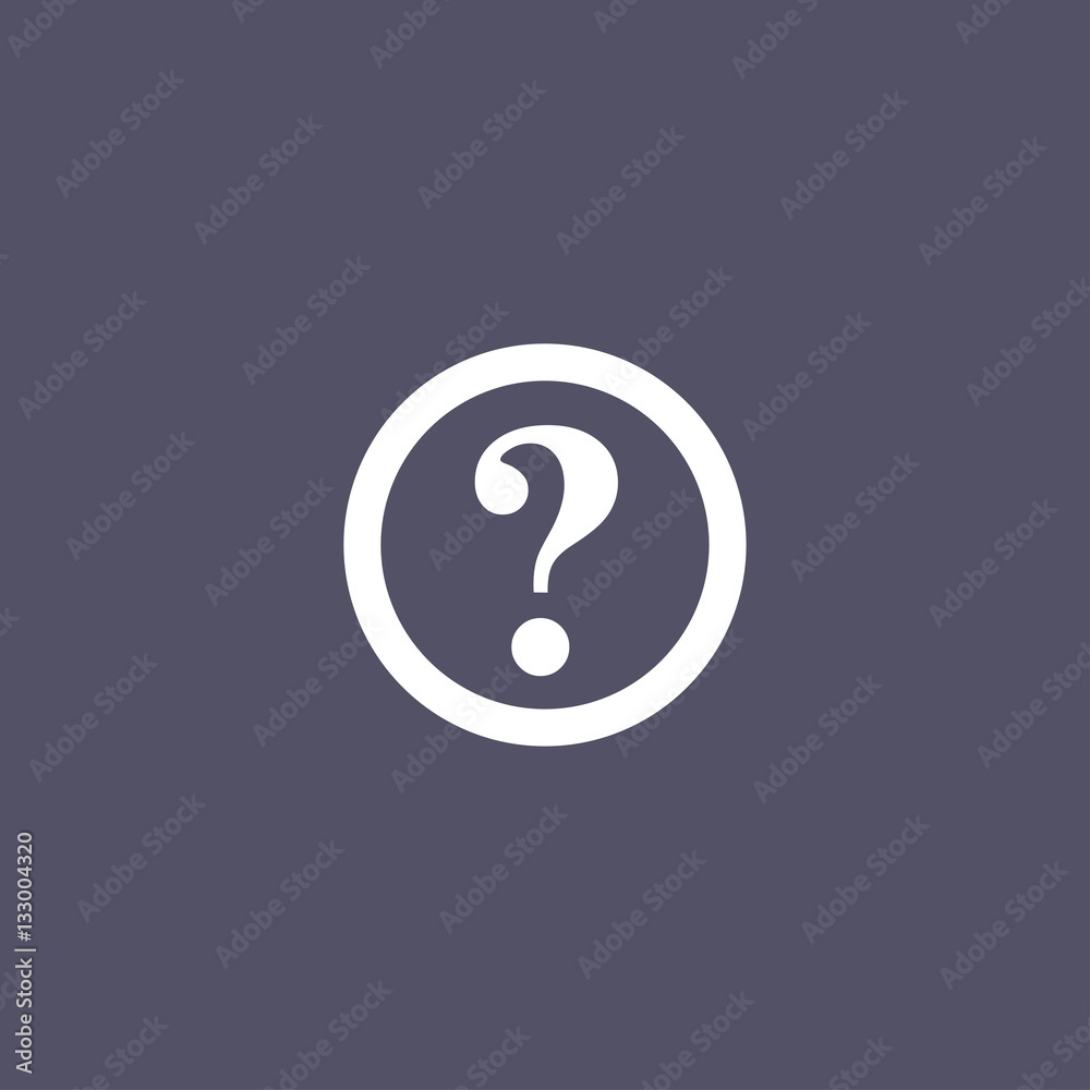 simple question icon design