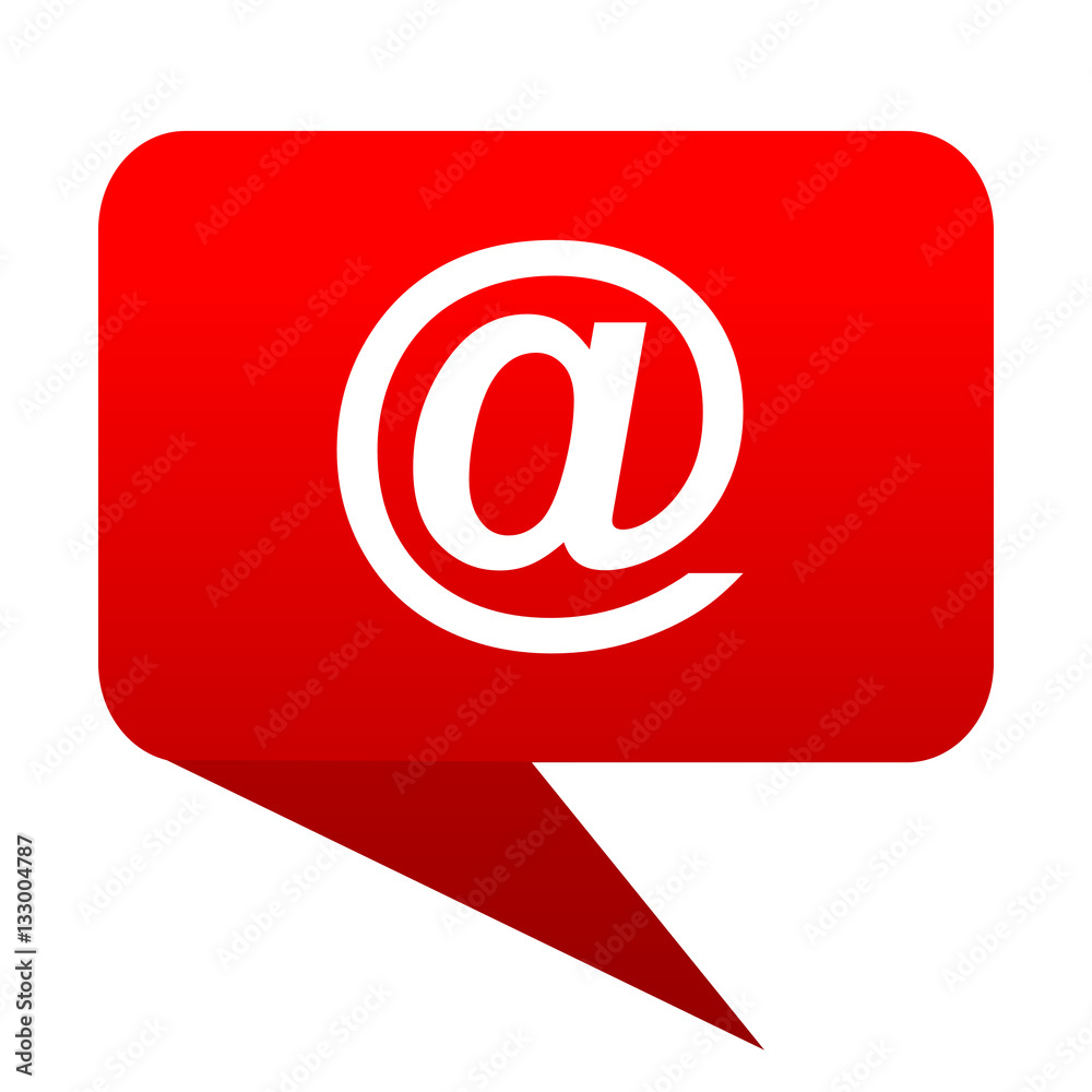 email bubble red icon email bubble red icon