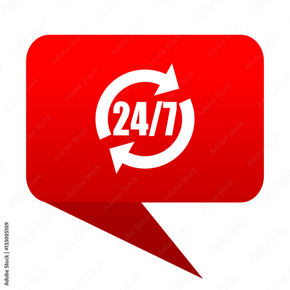 Service bubble red icon Service bubble red icon