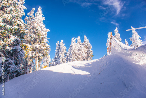 Mountain ski resort, Romania,Transylvania, Brasov, Poiana Brasov