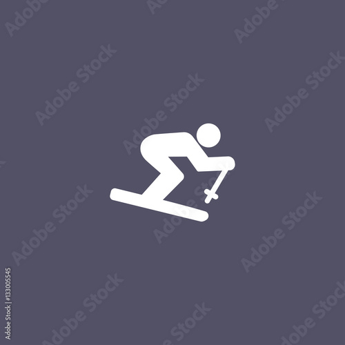 skier icon design © turan767