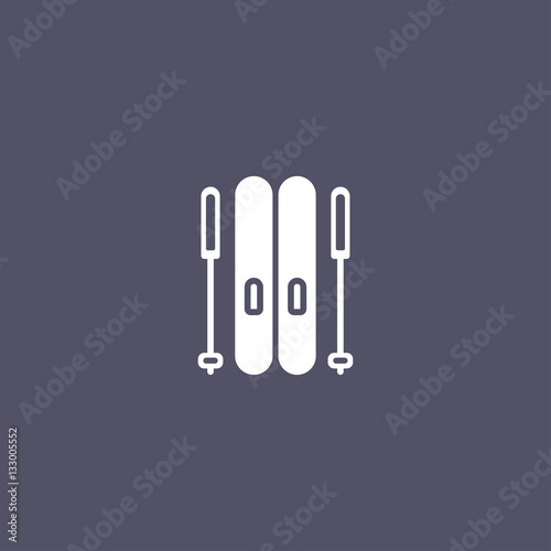 simple snowboard icon