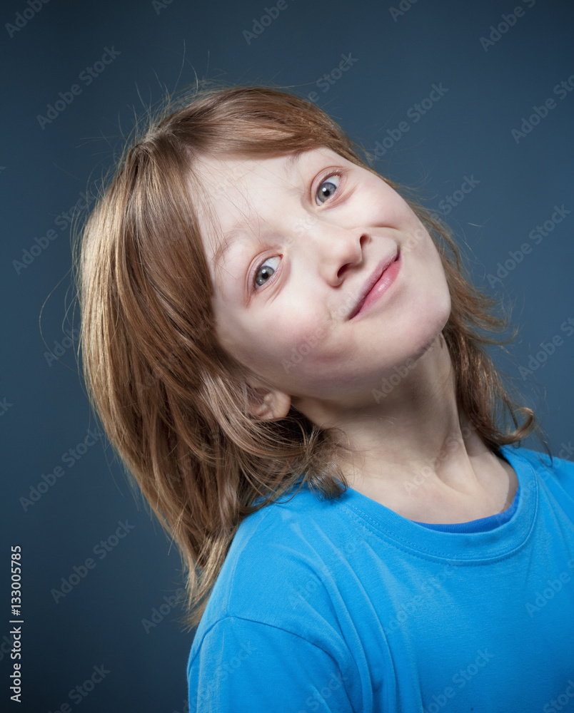 Portrait of a Boy with Blond Hair Portrait of a Boy with Blond Hair